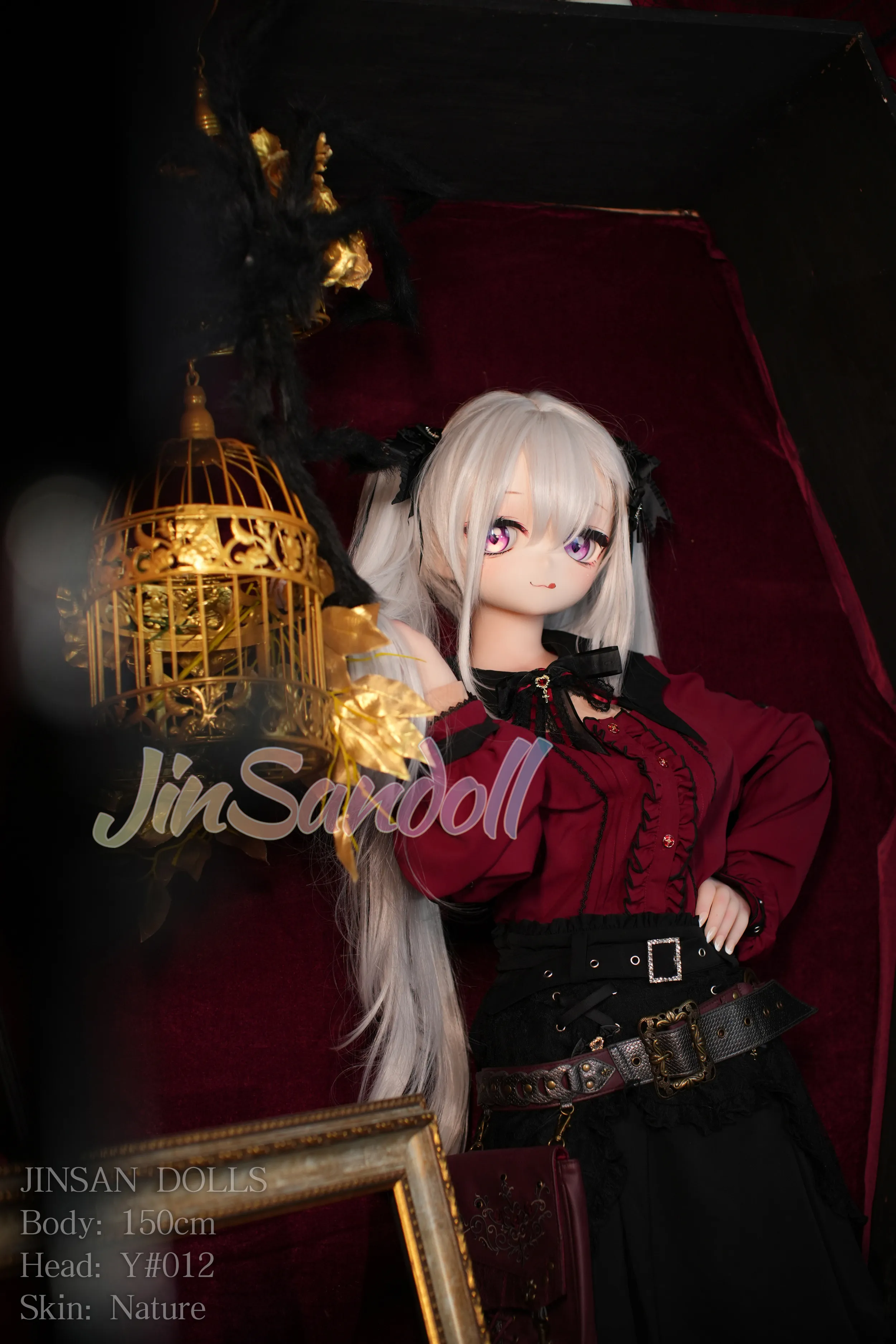 150cm (4ft11) A-Cup Anime lifelike love doll PVC head sculpt + S-TPE body Sex Doll Head #Y012